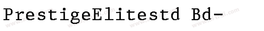PrestigeElitestd Bd字体转换